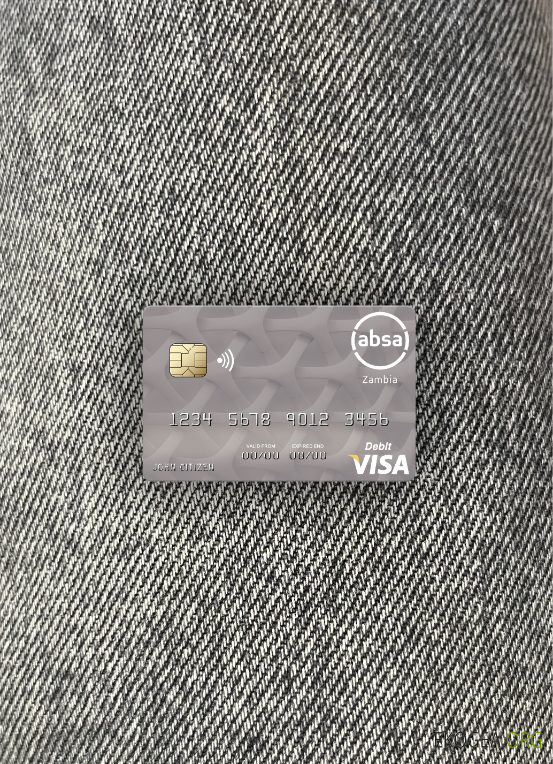 Zambie Absa Bank Zambia Plc carte de débit visa photolook ,